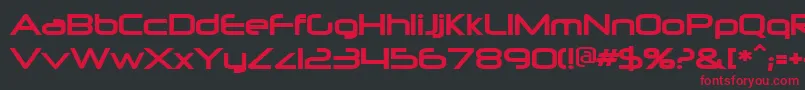 Neurpoli Font – Red Fonts on Black Background