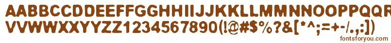 Jokioinen Font – Brown Fonts on White Background