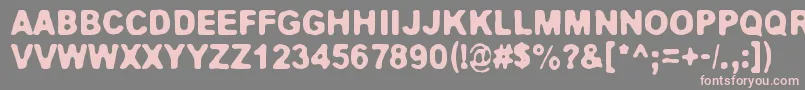 Jokioinen Font – Pink Fonts on Gray Background