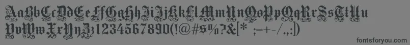 フォントVictoriantext – 黒い文字の灰色の背景