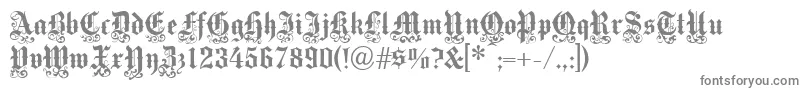 Шрифт Victoriantext – серые шрифты