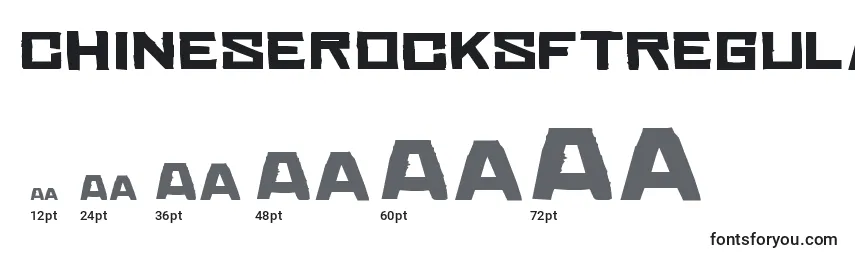 Размеры шрифта ChineserocksftRegular