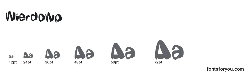 Wierdowp Font Sizes