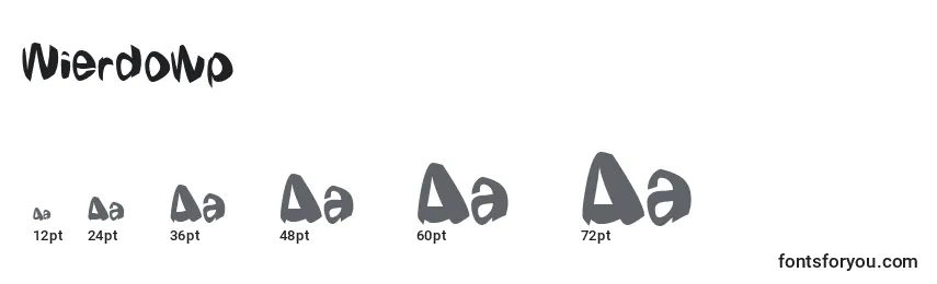 Größen der Schriftart Wierdowp