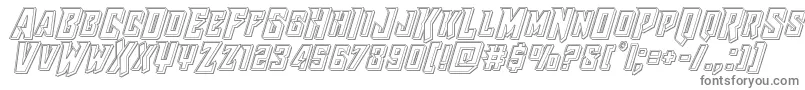 Raidercrusaderengrave Font – Gray Fonts on White Background
