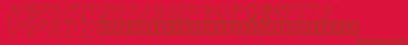 Cassz Font – Brown Fonts on Red Background