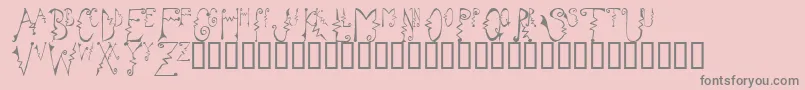 Cassz Font – Gray Fonts on Pink Background
