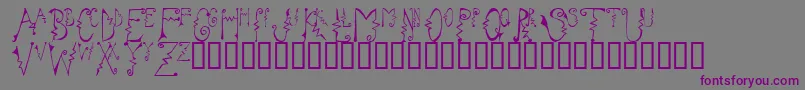 Cassz Font – Purple Fonts on Gray Background
