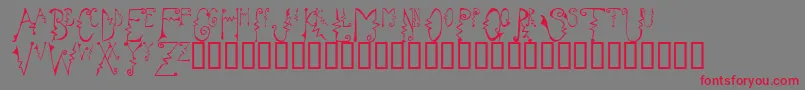 Cassz Font – Red Fonts on Gray Background
