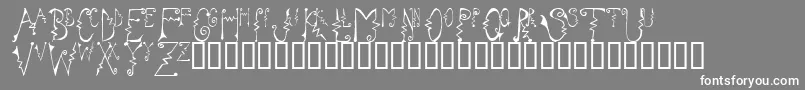 Cassz Font – White Fonts on Gray Background