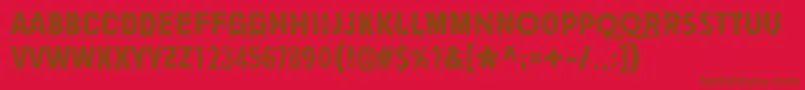 PaljainJaloin Font – Brown Fonts on Red Background