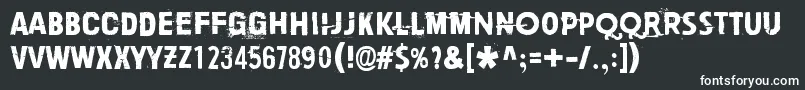 PaljainJaloin Font – White Fonts on Black Background