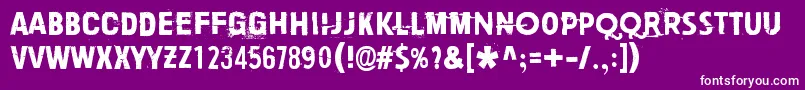 PaljainJaloin Font – White Fonts on Purple Background