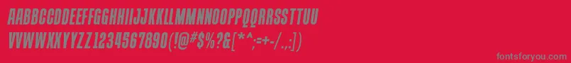 ContainmentsolidRegular Font – Gray Fonts on Red Background