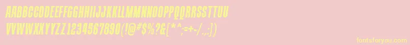 Police ContainmentsolidRegular – polices jaunes sur fond rose