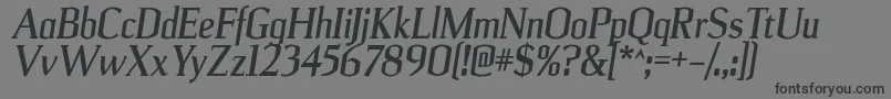 More about UlianrgBolditalic Font UlianrgBolditalic Font – Black Fonts on Gray Background