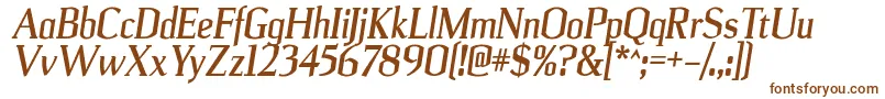 UlianrgBolditalic-fontti – ruskeat fontit