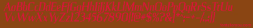 More about UlianrgBolditalic Font UlianrgBolditalic Font – Red Fonts on Brown Background