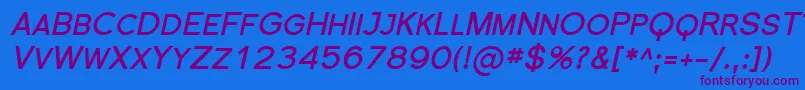 Weitere Informationen zur Florsn19-Schriftart Florsn19-Schriftart – Violette Schriften auf blauem Hintergrund