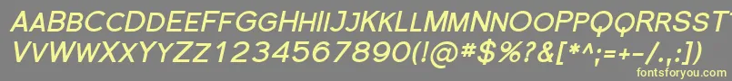 Florsn19 Font – Yellow Fonts on Gray Background