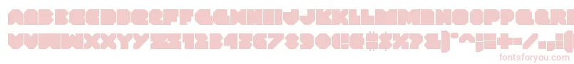 Vxrocket-Schriftart – Rosa Schriften auf weißem Hintergrund
