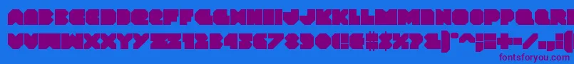 Vxrocket Font – Purple Fonts on Blue Background