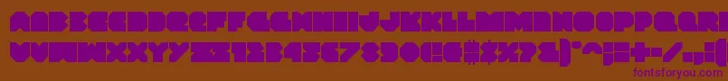 Vxrocket Font – Purple Fonts on Brown Background
