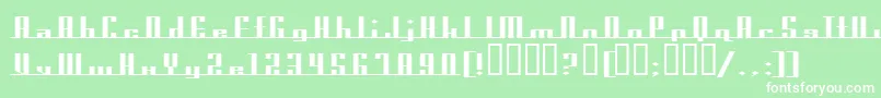 AmericanaDreamsExpupright Font – White Fonts on Green Background