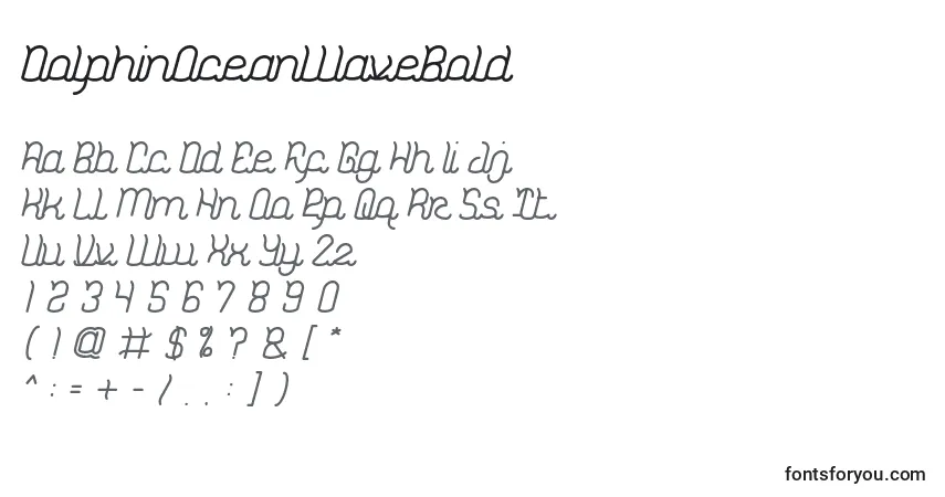 DolphinOceanWaveBold Font – alphabet, numbers, special characters