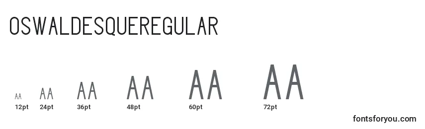 OswaldesqueRegular Font Sizes