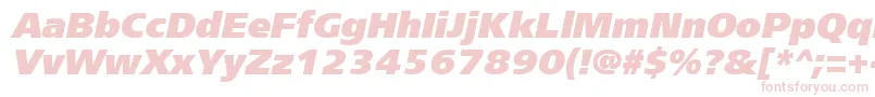 Frs96C Font – Pink Fonts on White Background