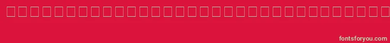 fuente TqfElectronics – Fuentes Verdes Sobre Fondo Rojo