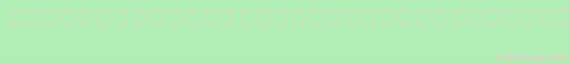 TqfElectronics-Schriftart – Rosa Schriften auf grünem Hintergrund