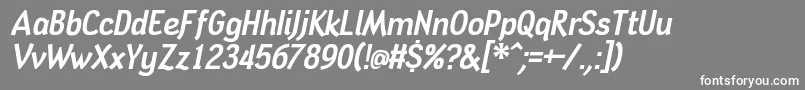 Tindogit Font – White Fonts on Gray Background