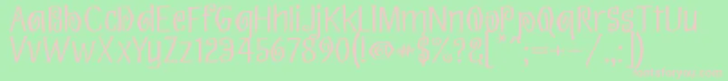 Eskargot Font – Pink Fonts on Green Background