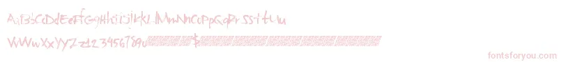 Basicsharpie-Schriftart – Rosa Schriften auf weißem Hintergrund