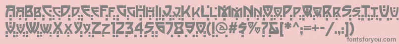 Więcej informacji o czcionce PostmodernTwo Czcionka PostmodernTwo – szare czcionki na różowym tle