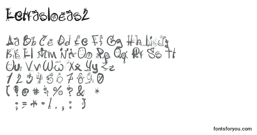 Schriftart Letraslocas2 – Alphabet, Zahlen, spezielle Symbole