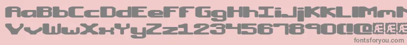 Macropsi Font – Gray Fonts on Pink Background