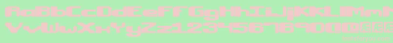 Macropsi Font – Pink Fonts on Green Background