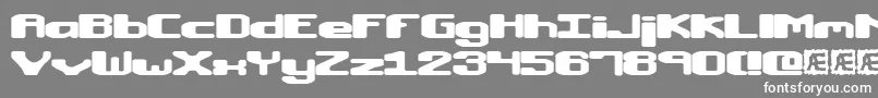 Macropsi Font – White Fonts on Gray Background