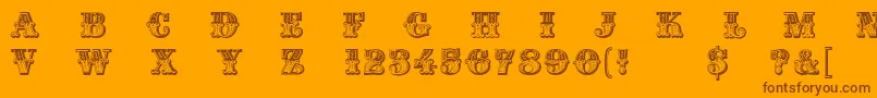 Madame Font – Brown Fonts on Orange Background