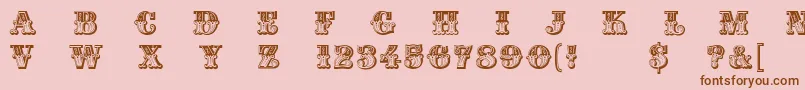 Madame Font – Brown Fonts on Pink Background