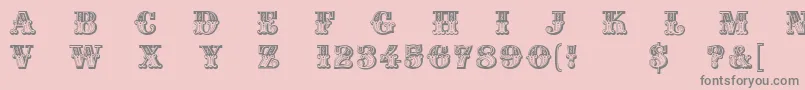 Madame Font – Gray Fonts on Pink Background