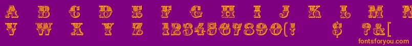 Madame Font – Orange Fonts on Purple Background