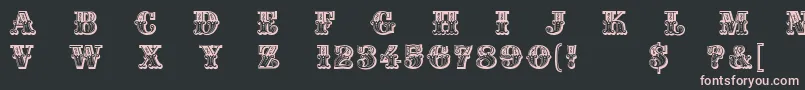 Madame Font – Pink Fonts on Black Background