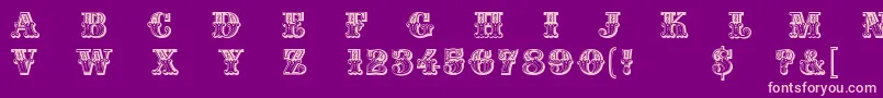 Madame Font – Pink Fonts on Purple Background