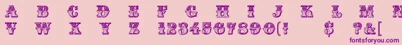 Madame Font – Purple Fonts on Pink Background