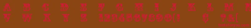 Madame Font – Red Fonts on Brown Background