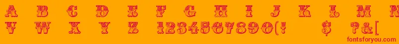 Madame Font – Red Fonts on Orange Background